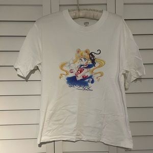 UNIQLO Sailor Moon White Shirt